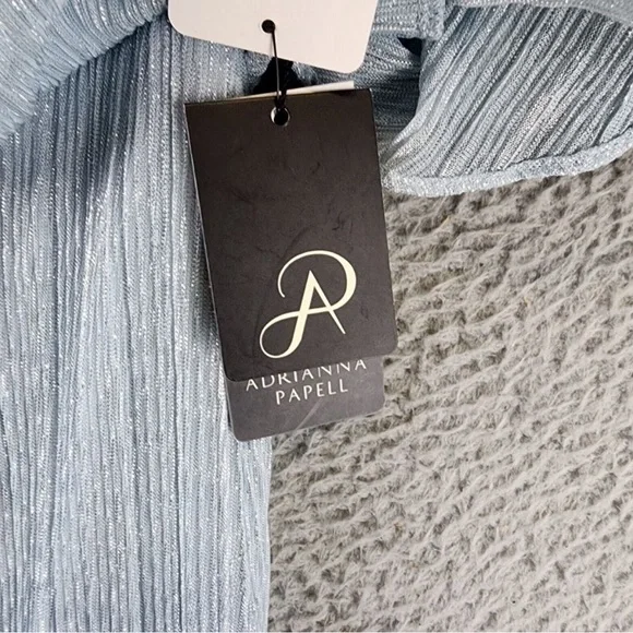 Adrianna Papell metallic gown New 8 - Picture 3 of 7